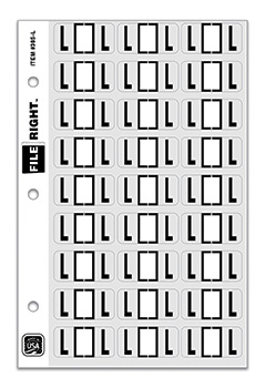 File right™ brand - alphabet labels